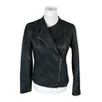 Unisex Massimo Dutti - Leather jacket, size 36 - Gray ()
