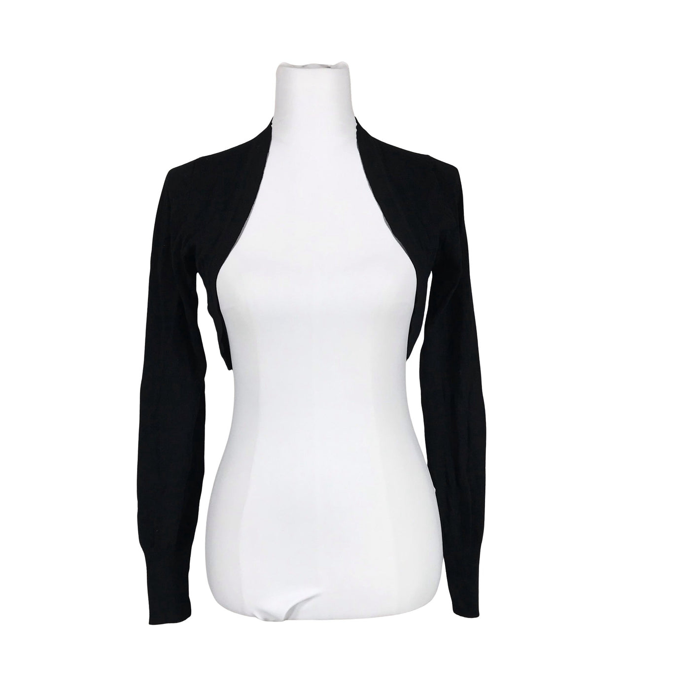 Unisex Your Face - Knit bolero jacket, size 38 - Black (1)