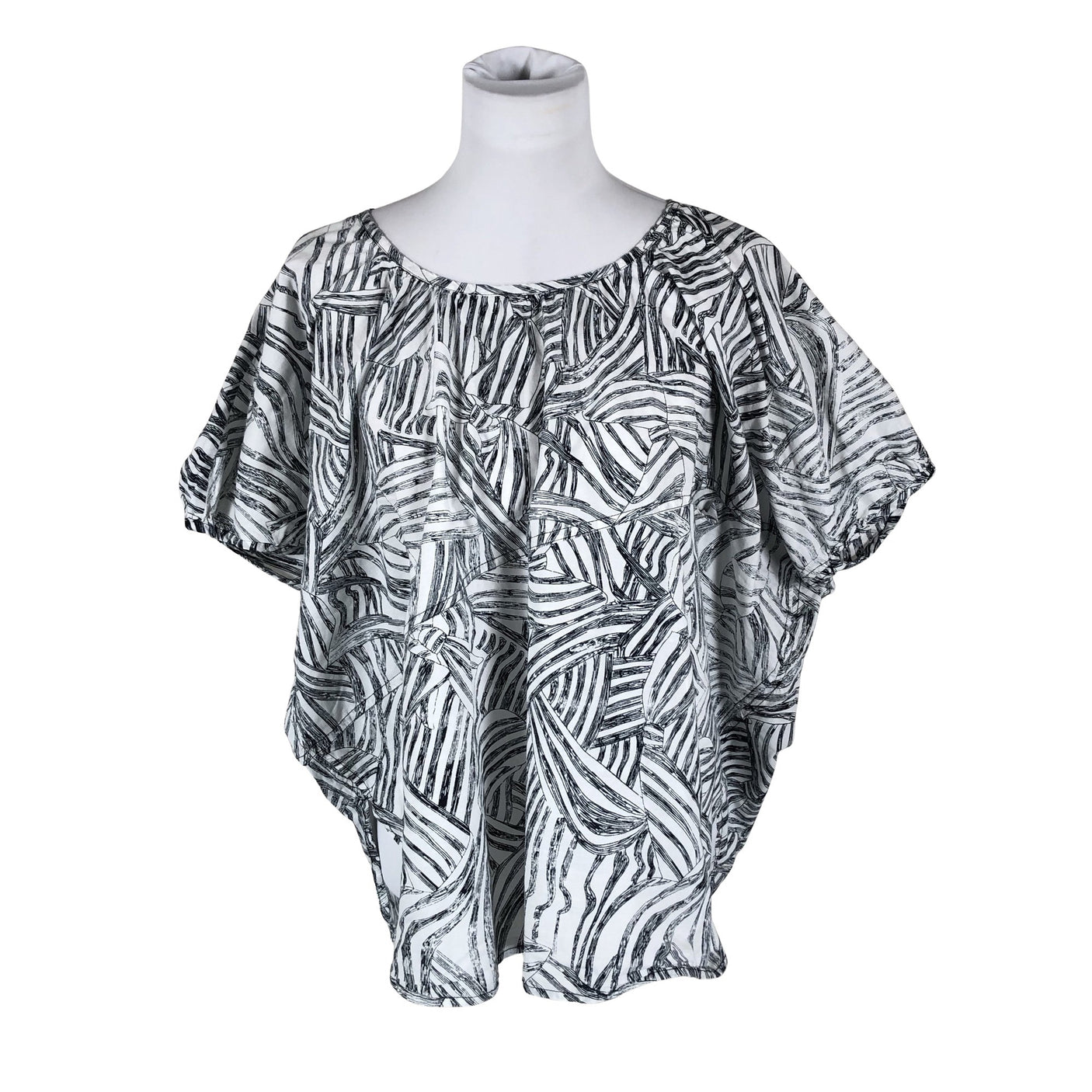 Unisex Nümph - Short-sleeved blouse, size 36 - White (1)