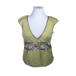 Unisex Noa Noa - Short-sleeved blouse, size 44 - Green (1)
