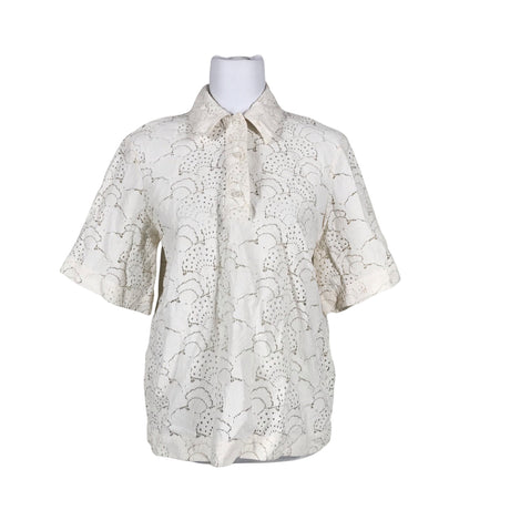 Unisex Samsoe&Samsoe - Short-sleeved blouse, size 34 - White ()
