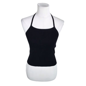 Unisex Brandy Melville - Tricot tank top, size 36 - Black (1)