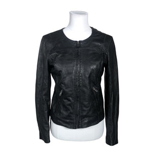 Unisex Soaked - Leather jacket, size 36 - Black (1)