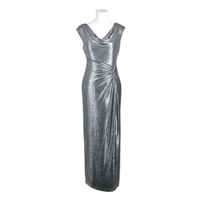 Unisex Lauren Ralph Lauren - Evening dress, size 38 - Silver (1)