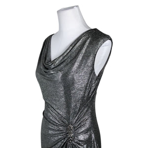 Unisex Lauren Ralph Lauren - Evening dress, size 38 - Silver (2)