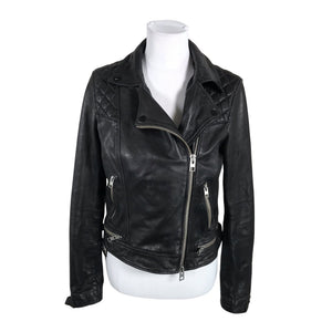 Unisex All Saints - Leather jacket, size 40 - Black (1)