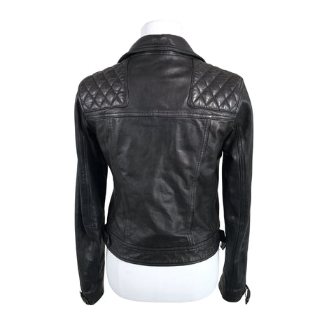 Unisex All Saints - Leather jacket, size 40 - Black (2)