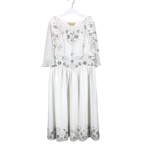 Unisex Frock and Frill - Party dress, size 36 - White (1)