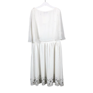 Unisex Frock and Frill - Party dress, size 40 - White (2)