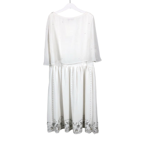 Unisex Frock and Frill - Party dress, size 40 - White (2)