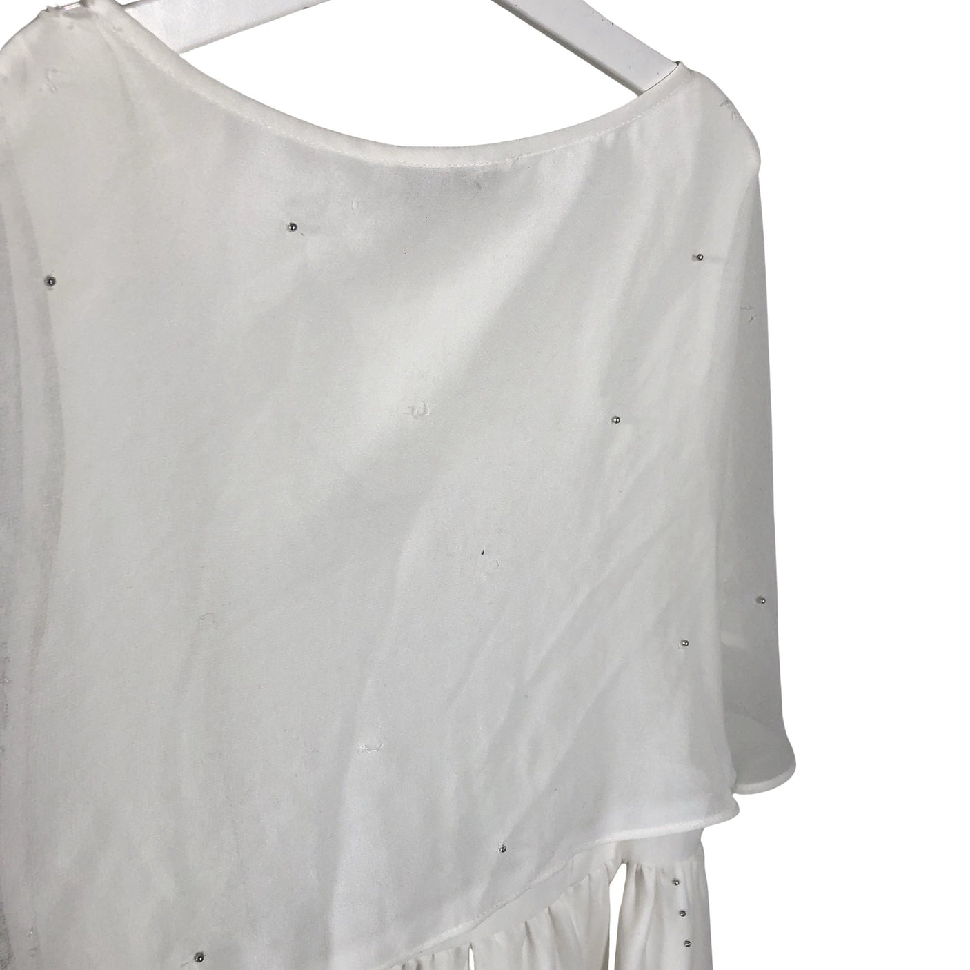 Unisex Frock and Frill - Party dress, size 40 - White (3)