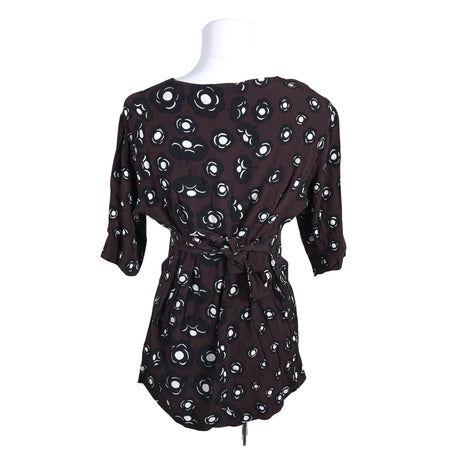 Unisex Marimekko - Short-sleeved blouse, size 36 - Wine red (2)