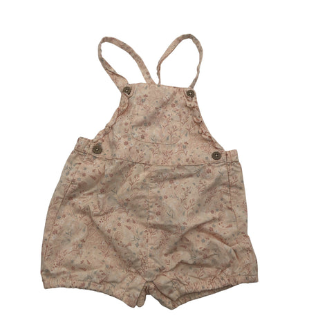 Unisex Newbie - Short overalls, size 80 - 86 - Light pink ()