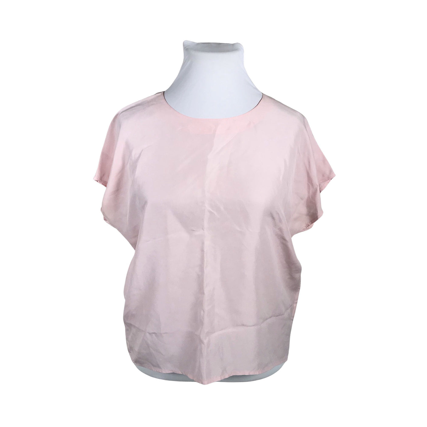 Unisex Stockmann Silk - Short-sleeved blouse, size 42 - Light pink (1)