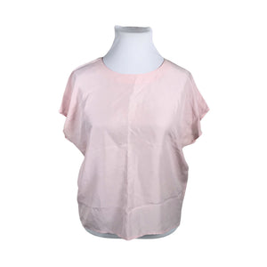 Unisex Stockmann Silk - Short-sleeved blouse, size 42 - Light pink (1)