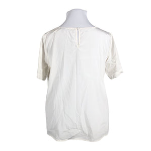 Unisex R-collection - Short-sleeved blouse, size 42 - White (2)