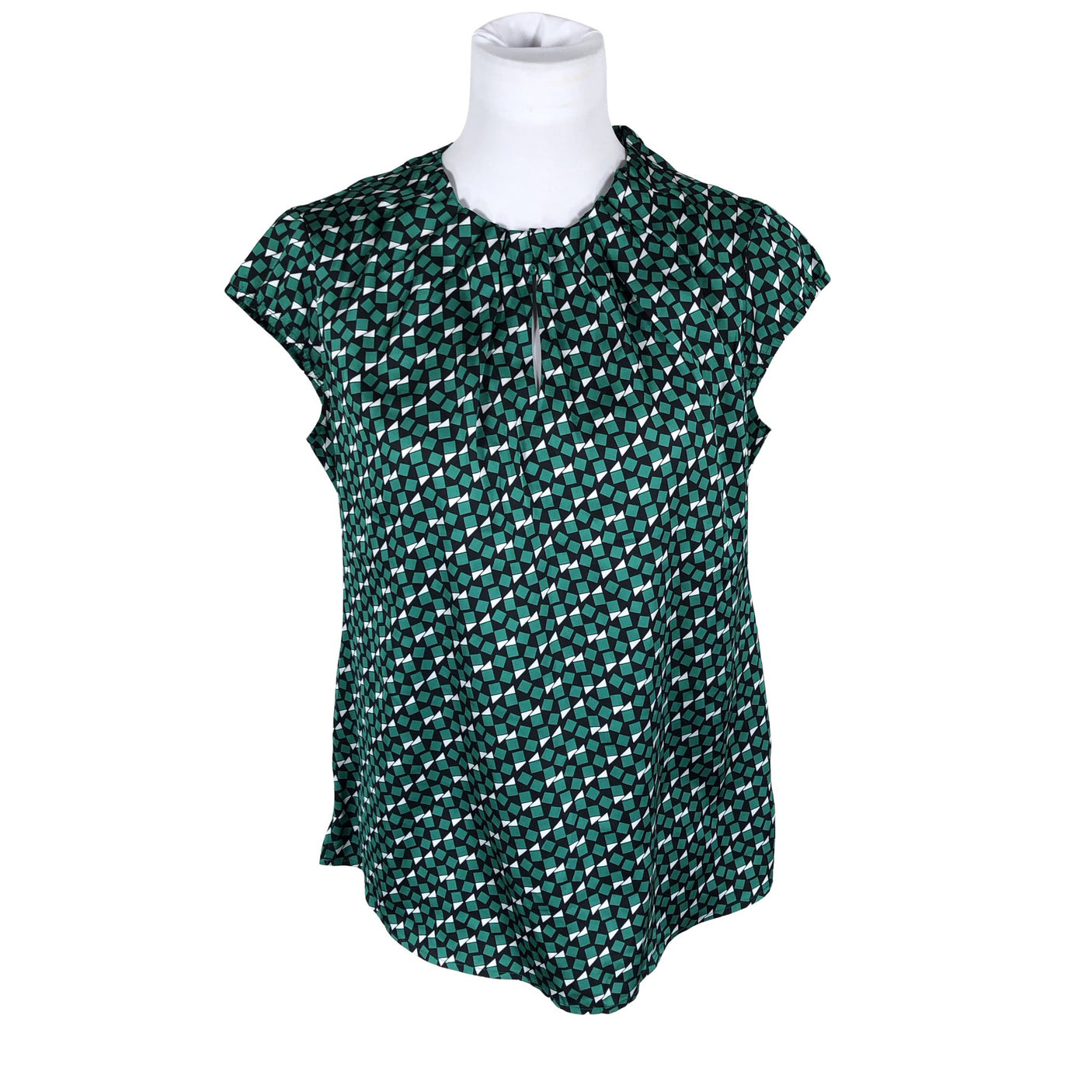 Unisex Comma - Short-sleeved blouse, size 38 - Green (2)