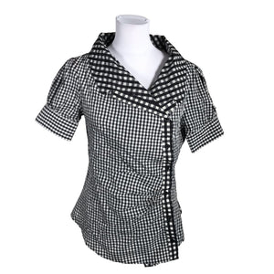 Unisex Finery - Short-sleeved blouse, size 38 - Black (1)