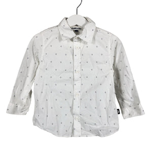 Unisex POMPdeLUX - Collared shirt, size 80 - 86 - White (1)