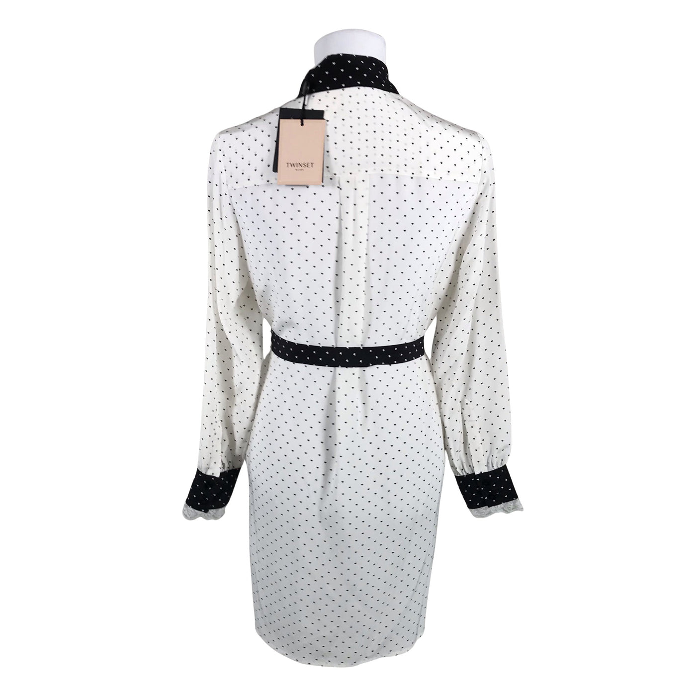 Unisex Twinset - Schiffon dress, size 40 - White (2)