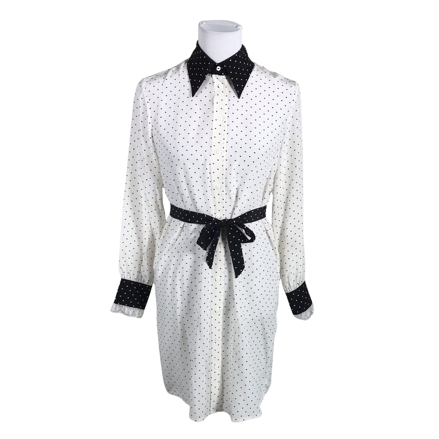 Unisex Twinset - Schiffon dress, size 40 - White (1)