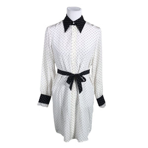 Unisex Twinset - Schiffon dress, size 40 - White (1)