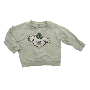Unisex Lindex - Sweatshirt, size 74 - 80 - Green (1)