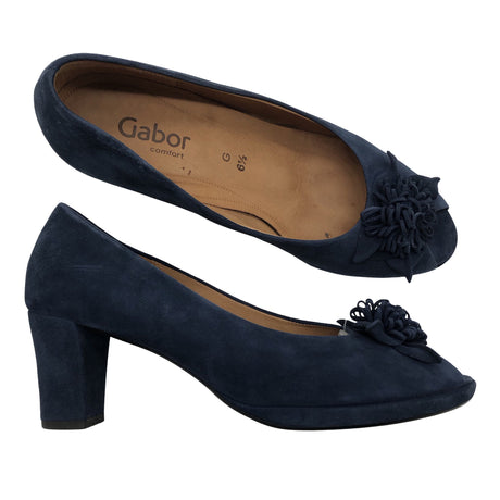 Unisex Gabor - Open toe high heel shoes, size 39 - Blue ()