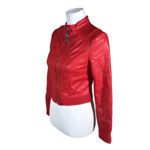 Unisex Guess - Leather jacket, size 36 - Red (3)