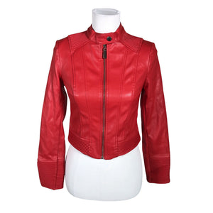 Unisex Guess - Leather jacket, size 36 - Red (1)