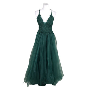 Unisex Dioa fashion - Evening dress, size 38 - Green (1)