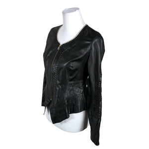 Unisex Don Vanquisher - Leather jacket, size 38 - Black (2)