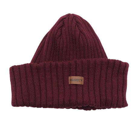 Unisex Husky - Winter beanie, size 60 - Wine red ()
