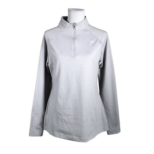 Unisex Gymshark - Sports shirt, long sleeve, size 40 - Gray (1)