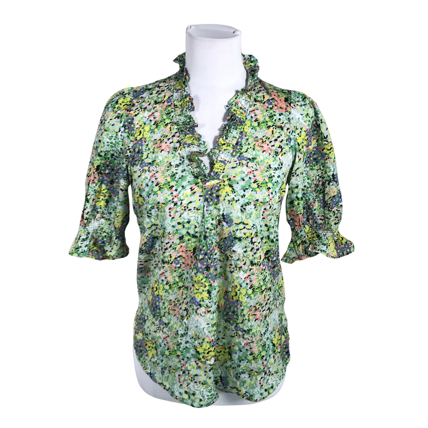 Unisex Phase Eight - Short-sleeved blouse, size 34 - Green (1)