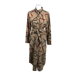 Unisex Lauren Ralph Lauren - Schiffon dress, size 40 - Beige (1)