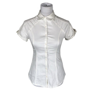 Unisex Christelle & Co - Short-sleeved blouse, size 34 - White (1)