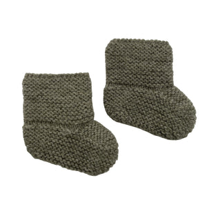 Unisex Handmade - Wool socks, size 18 - Green (1)