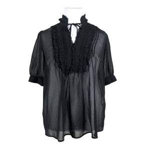 Unisex J.A.P - Short-sleeved blouse, size 42 - Black (1)