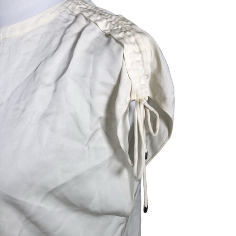 Unisex Theory - Short-sleeved blouse, size 38 - Natural white (2)