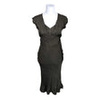 Unisex IKKS - Schiffon dress, size 38 - Brown ()