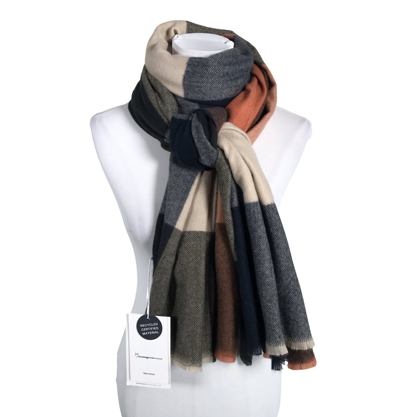 Unisex Knowledge Cotton Apparel - Scarf, size Maxi - Gray (1)
