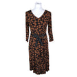 Unisex Your Face - Schiffon dress, size 36 - Brown ()