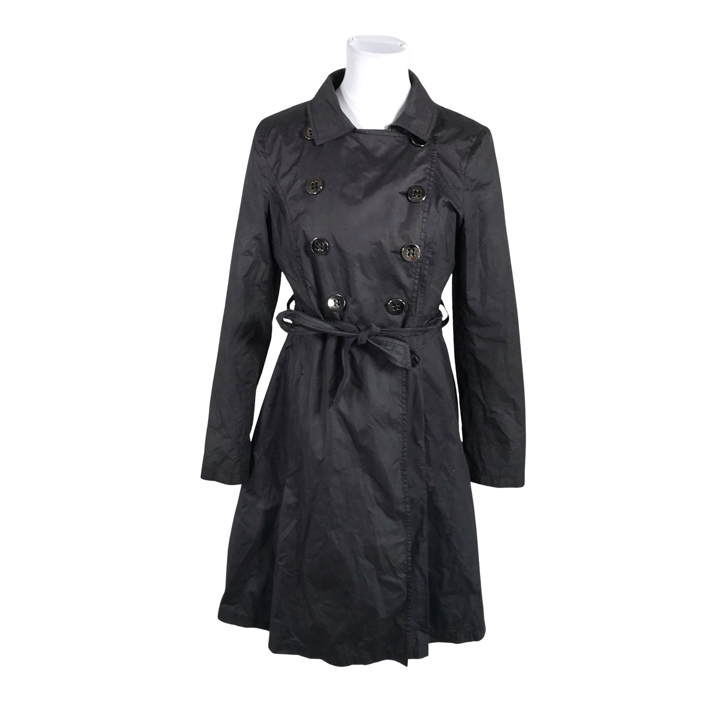 Unisex MasCara - Trench coat, size 38 - Black (1)
