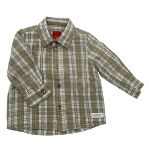 Unisex Esprit - Collared shirt, size 74 - 80 - Brown (1)