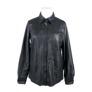Unisex Na-KD - Leather jacket, size 44 - Black (1)