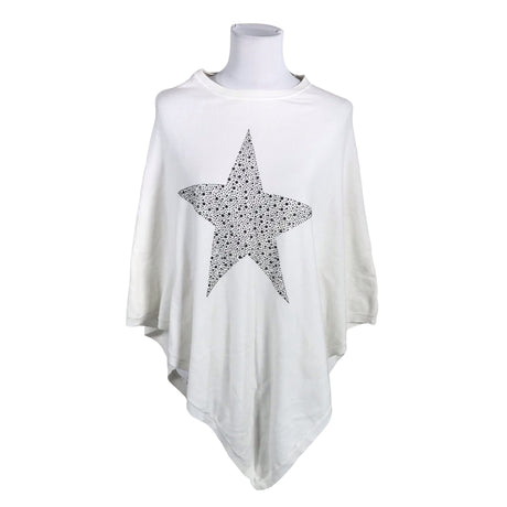 Unisex Bohemiana - Poncho, size 40 - Natural white ()