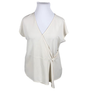Unisex Marks&Spencer - Short-sleeved blouse, size 44 - Natural white (1)