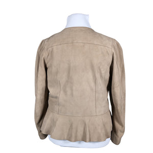 Unisex Part two - Leather jacket, size 42 - Beige (2)