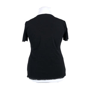 Unisex Gerry Weber - Short-sleeved blouse, size 42 - Black (2)